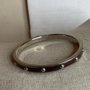 Coach vintage enamel signature studded bracelet